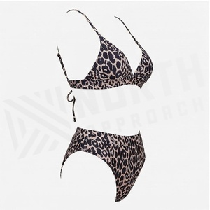 NORTHI APPROACH ชุดบิกินี่ลายเสือดาว 2 ชิ้น ชุดว่ายน้ำผู้หญิงเอวสูงทรงสามเหลี่ยม - Product Image 3