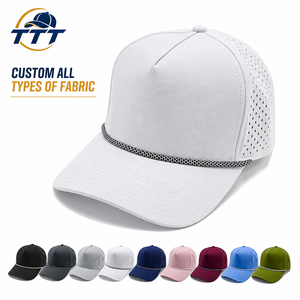 Gorra de Golf Personalizada de 5 Paneles con Logotipo Bordado, Fabricante Vietnamita, Corte Láser, Transpirable, Cierre a Presión, Gorra Deportiva, OEM, ODM, Venta al Por Mayor de Fábrica - Product Image 6