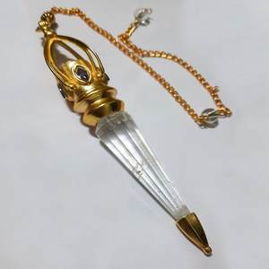 Pendule de guérison en métal conique doré, de qualité supérieure, produit spirituel de méditation Reiki en provenance d'Inde - Product Image 6