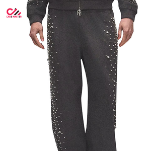 Chándal de Invierno para Hombre con Capucha, Casual, Sólido, con Pedrería, Transpirable, 100% Algodón, Talla Personalizada, Alta Calidad, Precio al por Mayor - Product Image 5