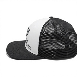 Crafted Vietnam Performance Beach Casual Comfortable Business Wear Custom Embroidery Structured <b>Black</b> Common Cool Mesh Trucker - Product Image 5