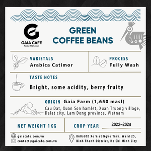 เมล็ดกาแฟอาราบิก้า คาติมอร์ คั่วเขียว คุณภาพพรีเมียมจากเวียดนาม ภาคกลางสูง ผลผลิตใหม่ ล้างสะอาดหมดจด อายุการเก็บรักษา 18 เดือน - Product Image 6