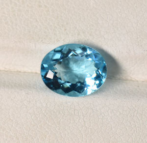 Topaze bleue suisse de laboratoire Pierres précieuses ovales 5X3mm 6X4mm 7X5mm 8X6mm 9X7mm 10X8mm 10X7mm Topaze Pierres précieuses en vrac pour bijoux - Product Image 1