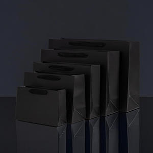 Sacs en papier kraft imprimés avec logo personnalisé, sacs d'emballage cadeau laminés en couleur, vente en gros - Product Image 3