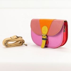 Femmes décontracté à la mode été Vintage Patchwork sac de messager grande capacité en cuir de vachette véritable motif spécial élégant - Product Image 1
