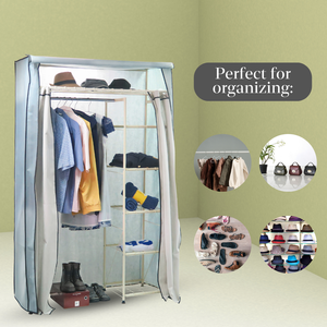 Armario de Dormitorio Moderno y Duradero de Tela OEM ODM, Ahorra Espacio con Gran Capacidad de Almacenamiento - Product Image 5