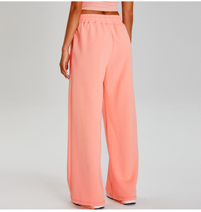 Pantalon de survêtement droit pour femme, taille élastique, décontracté, ample, en molleton de coton, style automne - Product Image 6