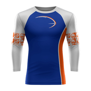 เสื้อคอมเพรสชั่นแขนยาวคอสูงสำหรับผู้ชาย แห้งเร็ว ผลิตจากโรงงาน เสื้อแรชการ์ด แห้งเร็ว สำหรับออกกำลังกายและเล่นกีฬา - Product Image 1