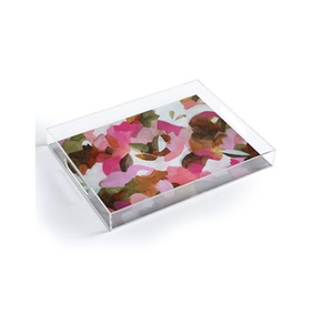 Acrylic Printed tray Rectangle Most Selling Sale Transparent Crafts For Birthday Party <b>Table</b> Decor & Pastry Serving Tray - Product Image 5