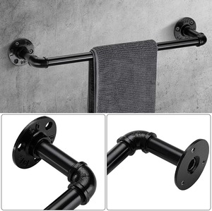 Modern Stainless Steel Dual <b>Rail</b> <b>Towel</b> Rack Wall Mounted Bathroom Holder - Product Image 6