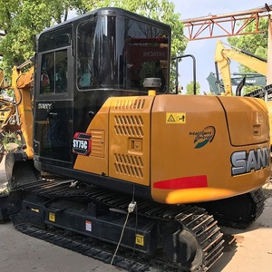 Excavadora de cadenas Sany SY75C original de bajo costo, modelo con motor Isuzu, componentes principales de alta calidad, engranajes y bomba en venta - Product Image 5