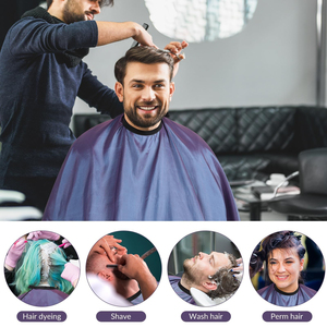 Professional Salon Hairdressing Cape Solid Baber Cape Apron High Quality Hair Cutting Cape with Neck <b>Duster</b> Brush - Product Image 5