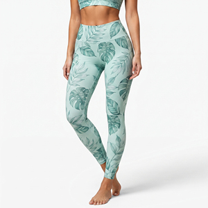 Custom Printed <b>Women</b> Yoga Leggings Full Length Stretch Compression Pants Ladies Gym Workout Legging Eco-Friendly Sports Tights - Product Image 2