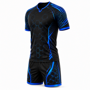 Fabricante de Camisetas de Fútbol OEM, Proveedor de Uniformes Personalizados para Equipos de Fútbol, Fábrica de Ropa Deportiva por Sublimación, Ropa Deportiva de Marca Privada - Product Image 3