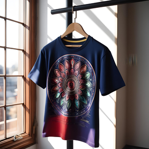 เสื้อยืดผู้ชายผ้าโพลีเอสเตอร์ผสมคอตตอนพิมพ์ลายถักแบบสบายๆ สั่งทำได้ ลายกราฟิก เป็นมิตรกับสิ่งแวดล้อม ไม่เป็นขุย - Product Image 4