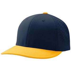 Gorra de Béisbol Bicolor Blanca y Azul Rey de Alto Rendimiento con Visera Curva, Paneles de Malla Transpirable y Logotipo Personalizado - Product Image 5