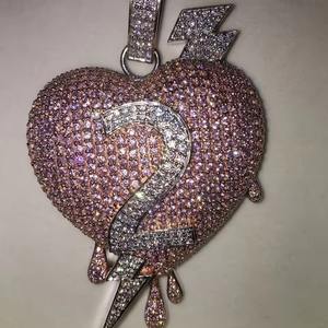 Pendentif Cœur Diamant au Meilleur Prix avec Moissanite VVS en Argent 925 Plaqué Or – Cadeau Idéal pour Femme pour les Fêtes - Product Image 3