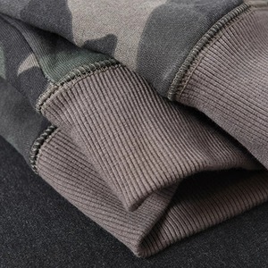 Sudadera con Capucha y Cremallera para Hombre, Camuflaje, Corte Regular, Informal, de Algodón Tejido, para Otoño - Product Image 4