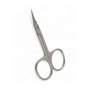 Ciseaux à cuticules professionnels en acier inoxydable, lame droite et affûtée, manche rond, outil de manucure durable pour adultes, en gros. - Product Image 5