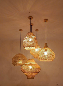Handmade Natural Bamboo Pendant Lamp For Home And Restaurant Decoration - Product Image 4