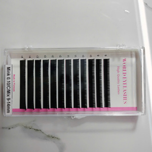 Custom 0.03mm Dark Black <b>Lashes</b> Individual Faux <b>Mink</b> Eyelash Extension Matte Cashmere <b>Lash</b> Tray Mega Volume <b>Lash</b> Extensions - Product Image 3