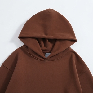 Custom Logo Solid Warm <b>Fleece</b> <b>Oversized</b> <b>Hoodie</b> Men's Thick Heavy Regular Plus Size Knitted Anti-Wrinkle Hooded Sweatshirt 2026 - Product Image 6