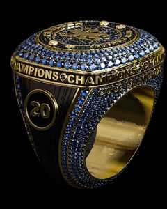 Anillos Champion para Hombre con Zafiro Completo, Plata 925 Bañada en Oro, Estilo Hiphop VVS, Anillo de Diamantes Moissanita Personalizado con Incrustaciones Brillantes - Product Image 5