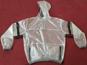 Chaqueta Impermeable Transparente con Capucha para Hombre, Personalizable, para Uso en Exteriores, Ecológica, de Secado Rápido, con Logotipo Frontal, MOQ Bajo - Product Image 4