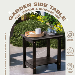 Mesa Auxiliar de Madera con Estructura de Madera Sólida para Colocar de Forma Estable Lámparas, Libros y Artículos Decorativos - Product Image 3