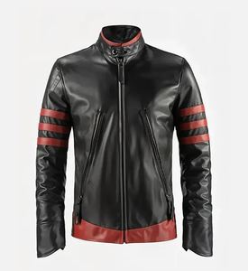 <b>Top</b> <b>High</b> Demand Men Winter Fashion <b>Leather</b> Jacket Stand Collar Front Logo Windproof Waterproof Casual Streetwear Supplier 2026 - Product Image 2