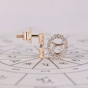 Sparkling Halo <b>Stud</b> <b>Earrings</b> With 0.31 CTW Round Cut Lab Grown Diamonds <b>Set</b> In 925 <b>Silver</b> Fine Jewelry For Women Radiance - Product Image 2
