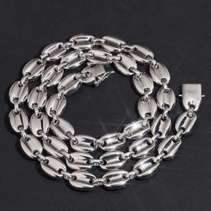 Luxury Multicolor Moissanite Brilliant Cut <b>Link</b> Necklace Hip Hop <b>Jewellery</b> Iced Statement Chain 925 Sterling Silver Plated for - Product Image 3