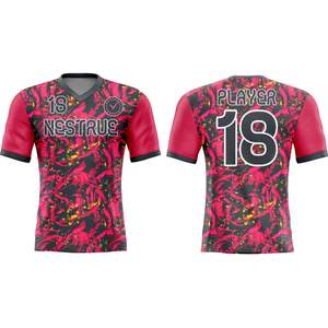 Camiseta de fútbol personalizada con sublimación, uniforme de fútbol, equipación de equipo, ligera, transpirable, de secado rápido, ropa deportiva al por mayor. - Product Image 4