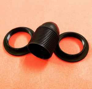 E27 Self-<b>Lock</b> Full-Teeth <b>Thread</b> Thermoplastic Lamp Holder with CE Certification Easy Installation Modern Design - Product Image 2