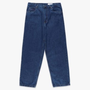 Jeans de Mezclilla de Algodón para Hombre, Corte Recto, Color Azul Oscuro, Cintura Media, Ajuste Holgado, Estilo Casual, Temporada de Otoño - Product Image 2