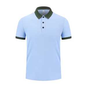 Men's Solid Color Short Sleeve <b>Polo</b> Shirt Knitted Casual Button Down Collar Regular Fit <b>Orange</b> - Product Image 5
