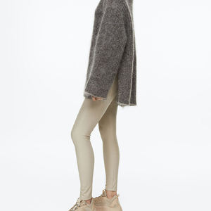 Leggings Deportivos Personalizados para Mujer, Cintura Media, Diseño de Pantalones con Patrón Sólido - Product Image 4