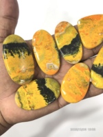 Pierre précieuse naturelle Jaspe Abeille Libre, Cabochon, Formes et Couleurs Variées, Qualité AAA, 4-16mm, 100% Authentique, Certifiée par un tiers