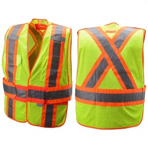 Latest Style <b>Men</b> Safety Vest High Visibility Security <b>Jacket</b> Fashion Clothing <b>Men</b> <b>Reflective</b> Safety Vest Construction Workwear - Product Image 4