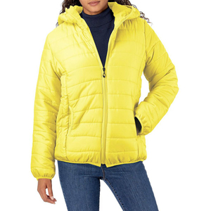 <b>Women's</b> Hooded Insulated Winter <b>Puffer</b> <b>Jacket</b> Quilted Cotton Filled Raw Processing <b>Waterproof</b> Eco-Friendly Regular Length - Product Image 4