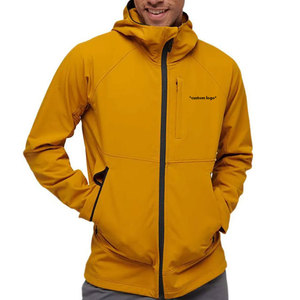 New Hooded <b>Canvas</b> Softshell <b>Jacket</b> Custom Design Winter <b>Work</b> Wear Men's Windproof Waterproof Polyester Lined Zip Front Logo - Product Image 1