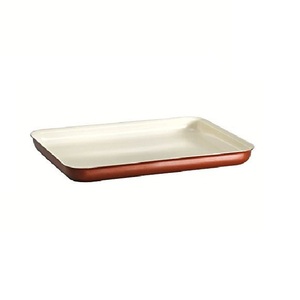 Plateau de service en fer émaillé de haute qualité avec poignées, idéal pour la décoration intérieure et comme accessoire de service - Product Image 3