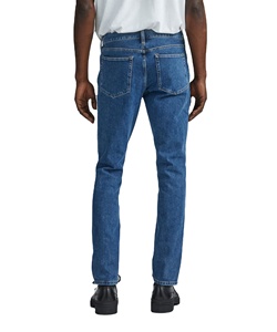 กางเกงยีนส์ผู้ชายขายดี ดีไซน์ใหม่ สีฟ้าอ่อน กางเกงยีนส์ลำลองสำหรับผู้ชาย สไตล์วินเทจฟอกสี - Product Image 2