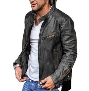 2025 personnalisé homme vestes vêtements vêtements décontractés nouveauté hommes vestes haute qualité Design de mode veste en cuir pour homme - Product Image 5
