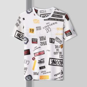 Mens Casual Neck Thin for T-Shirt Spring Summer Regular Fit Blank Cotton Washed Front Short Sleeve Handsome Breathable - Product Image 2