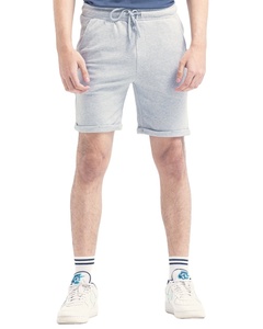 Pantalones Cortos Bermuda de Algodón Gris Claro para Hombre, con Cintura Elástica, Bolsillos Desgarrados, Largo hasta la Rodilla, Estilo Vintage, Transpirables - Product Image 1