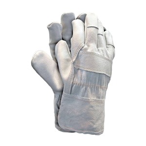 Guantes de Trabajo de Cuero Blancos, Completos, para Uso en Exteriores, Unisex, Protección para Todas las Estaciones - Product Image 1