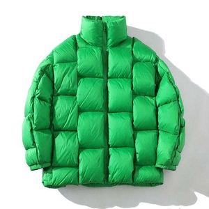 Veste matelassée unisexe personnalisée à marque privée, épaisse et surdimensionnée, avec col montant, manteau d'hiver chaud, fournisseur en gros - Product Image 4