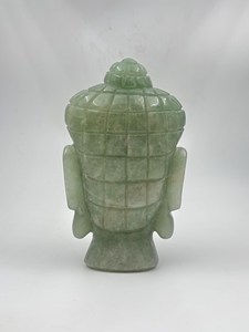Natural Green Aventurine Buddha Head Hand Carved Gemstone Meditation <b>Statue</b> Spiritual Decor Wholesale Supplier - Product Image 6