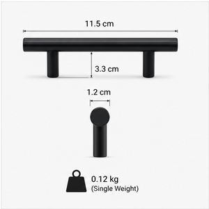 OEM Free Sample Matte <strong>Black</strong> Minimalist Steel Bar Pull Cabinet Handle for Kitchen Bedroom Warehouse Wardrobe Drawer Dresser - Product Image 6